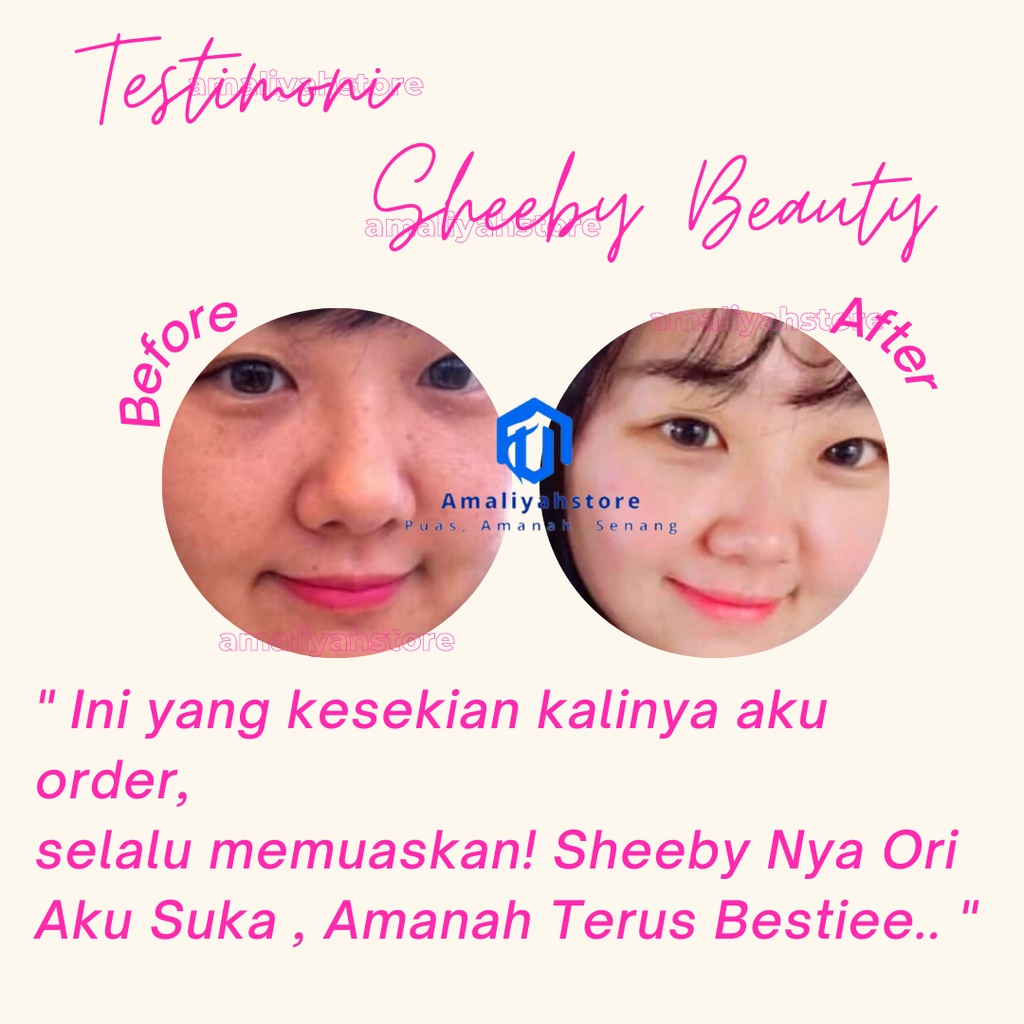 Sheeby Beauty Collagen Minuman Serbuk Shelby Sheby Beuty Drink Kolagen Suplemen Pemutih Pencerah Kulit Tubuh Badan Wajah Pria Dan Wanita  Halal Permanen Bpom