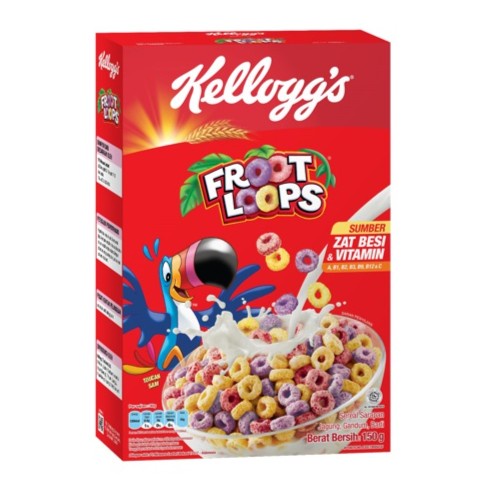 

Kellogg's Froot Loops / Sereal Jagung Gandum Barli 150 Gr