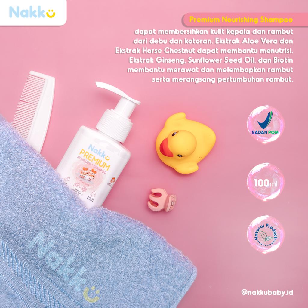 Nakku Premium Nourishing Shampoo - Shampo Penyubur Rambut Bayi dan Anak n