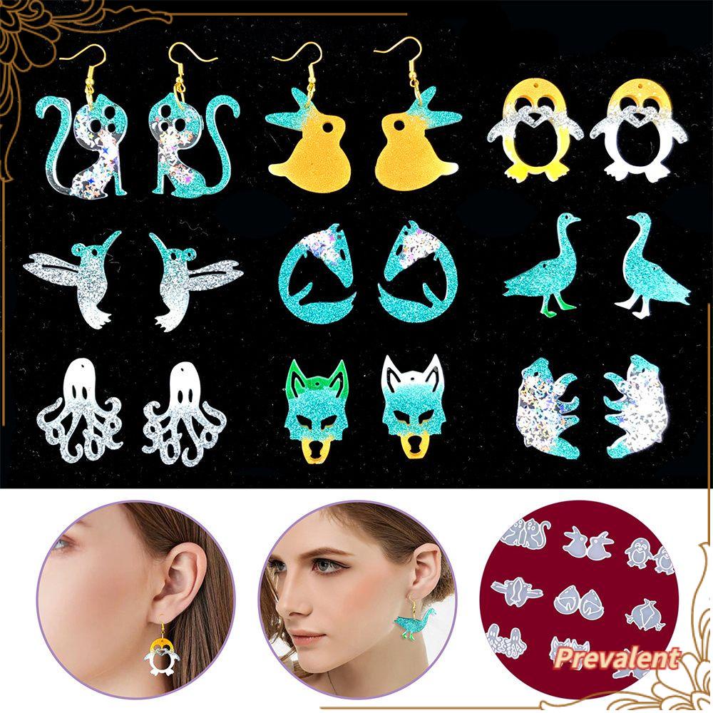 Preva Anting Hewan Liontin Dolphin Pinguin Gurita DIY Kerajinan Dekorasi Rumah Gantungan Kunci Liontin Cetakan Silikon