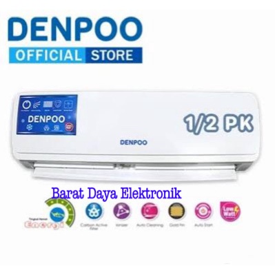 AC DENPOO DDS 05 SHB 0.5 PK 1/2 PK + PASANG R410 PLATINUM LOW WATT AREA TANGERANG