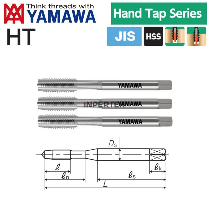 Hand Tap M8*1,25 Handtap Yamawa Handtap M8 *1,25 Hand Tap M8x1,25 Tap selalu promo