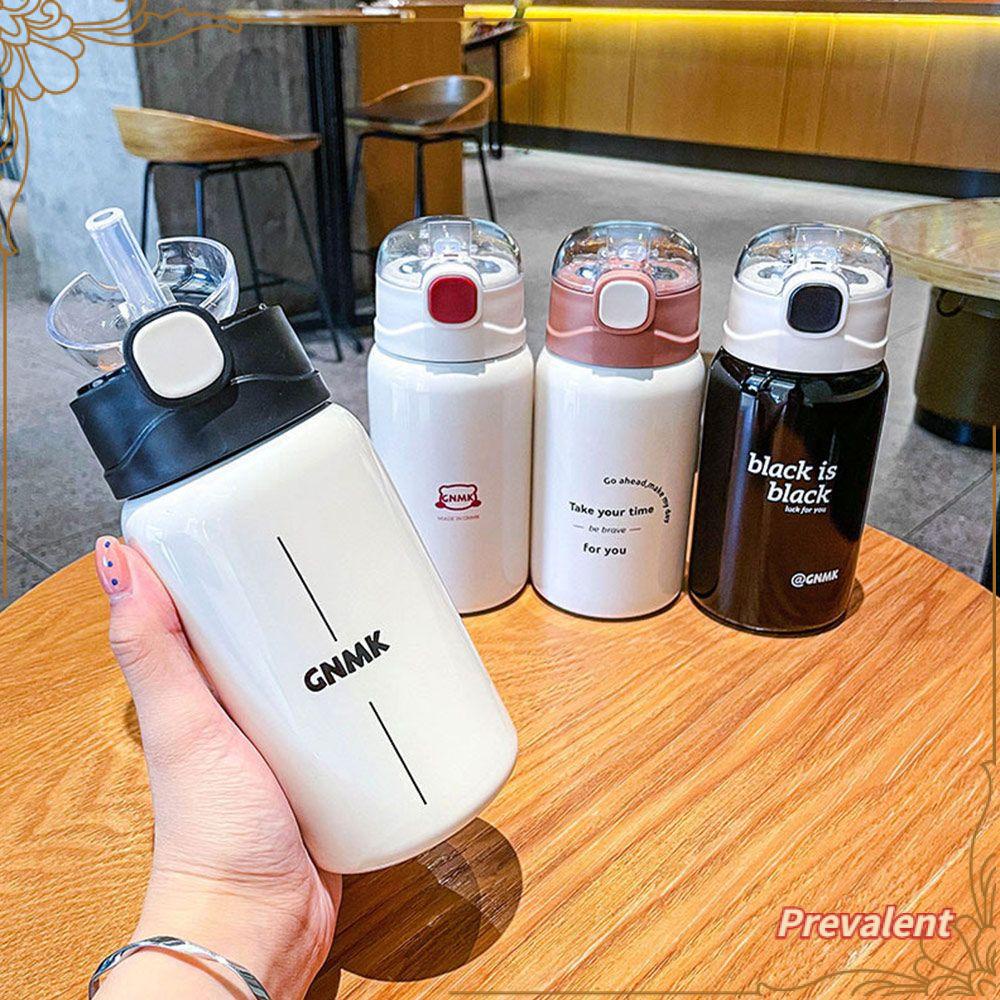 Preva 450ml Thermal Mug Hadiah Gelas Sedotan Stainless Steel Lucu