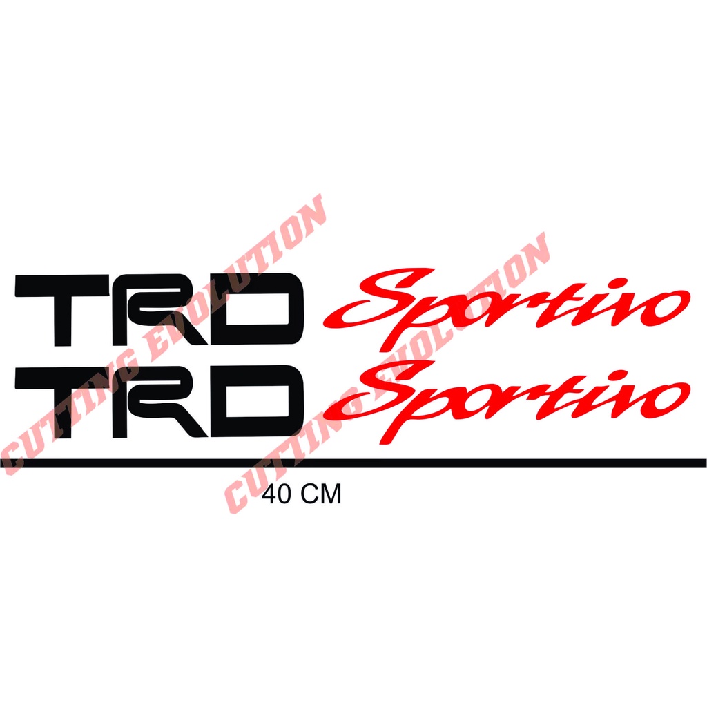 stiker mobil TRD Sportivo stiker TRD Sportivo