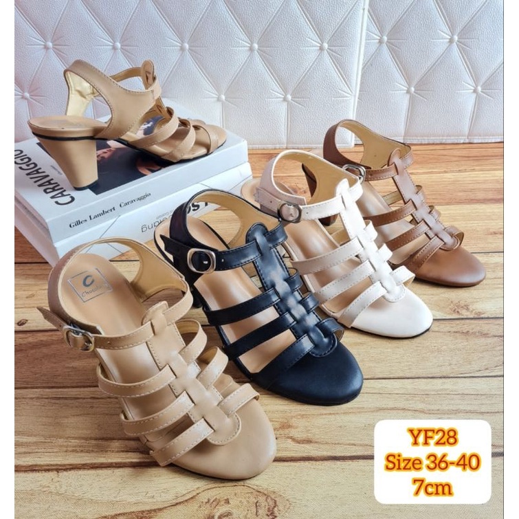 ABBUSHOES Yf 28 sendal hak tahu keronjo mahira 7cm