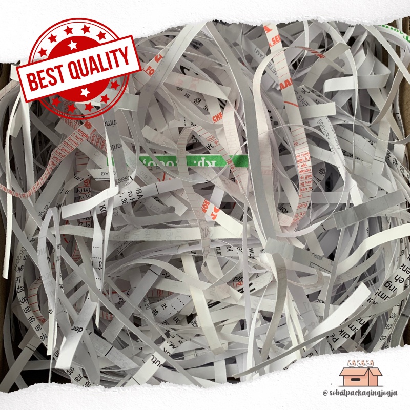 

30 gr Shredded Paper / Kertas Serut Cacah Warna Putih