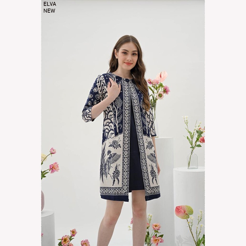 ELVA NEW DRESS - Dress Batik Wanita Terusan Wanita