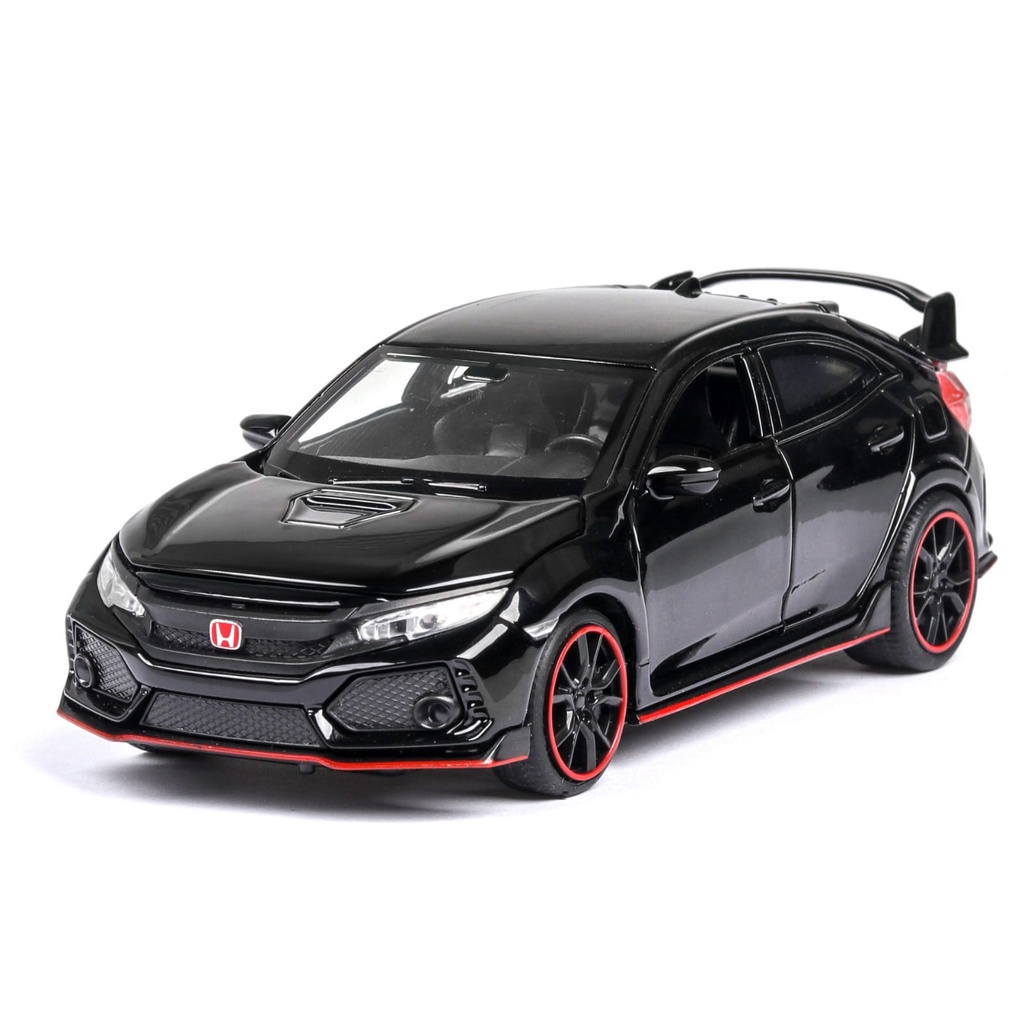 DIECAST MINIATUR MOBIL HONDA CIVIC TYPE R  METAL  1:32 BISA DITARIK ADA SUARA DAN LAMPU ORIGINAL MINIAUTO