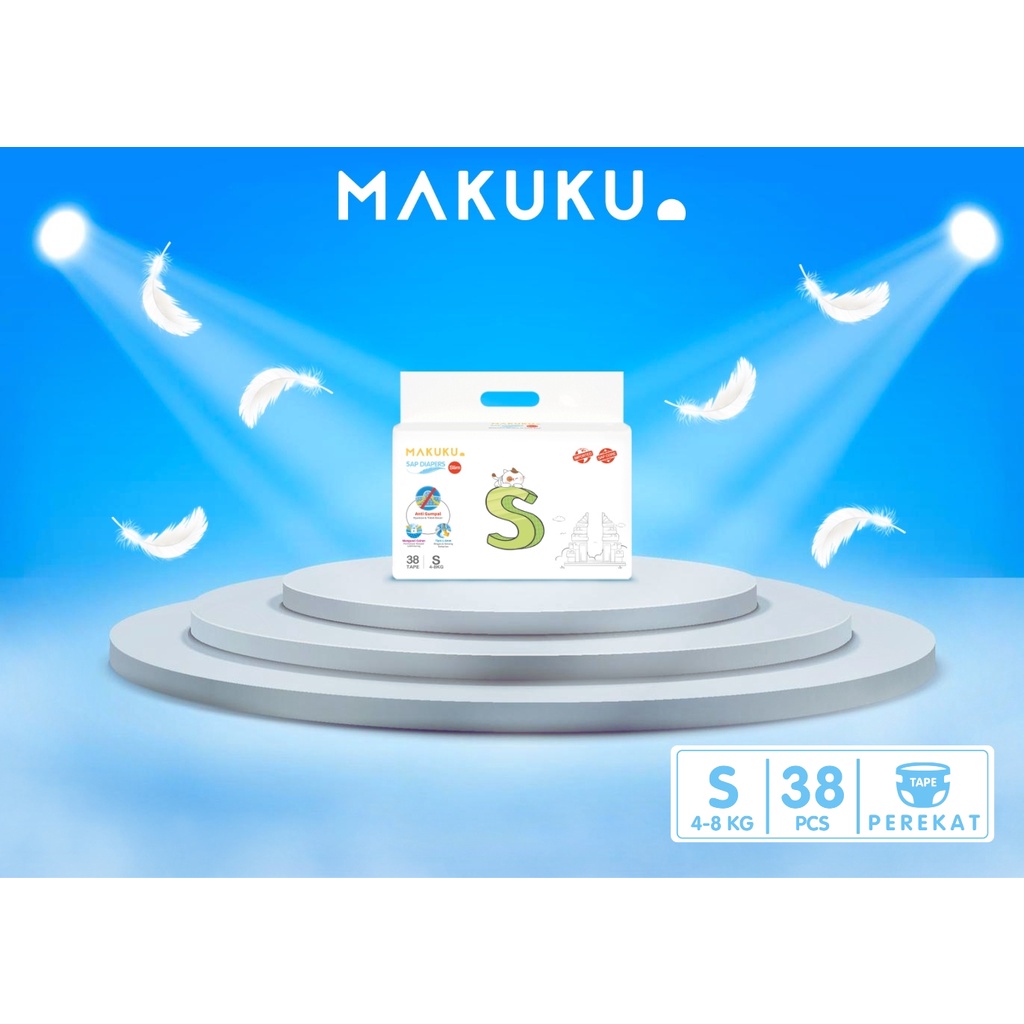 MAKUKU SAP Diapers Slim Pampers Bayi SAP -- all size