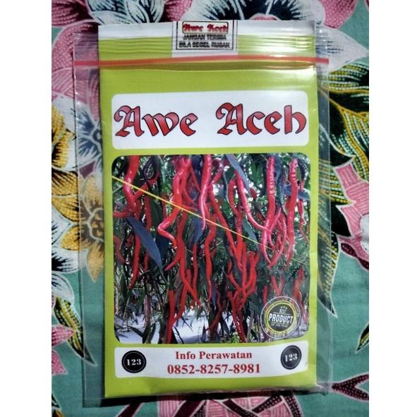 [G-8&amp;R ❤) Cabe Awe Aceh 10 Gram - Benih Cabe Merah Keriting Awe Aceh - Bibit Cabe Awe Aceh - CMK Awe Aceh murah