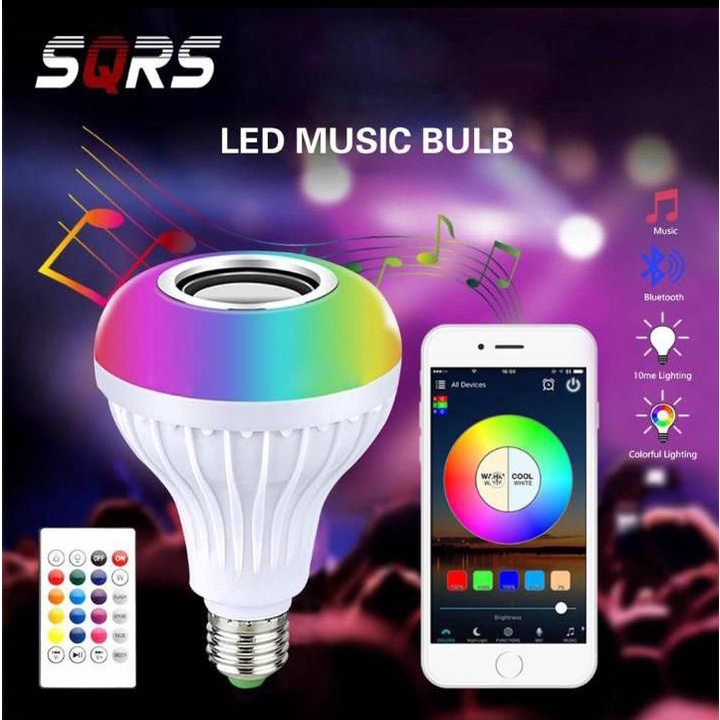 SPEAKER BLUETOOTH LAMPU BOHLAM + REMOT / LAMPU SPEAKER BLUETOOTH / SPEAKER LAMPU