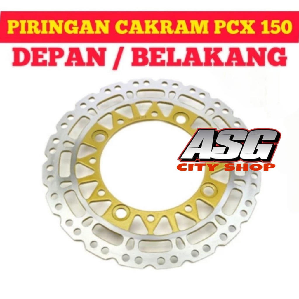 PIRINGAN CAKRAM DEPAN/BELAKANG HONDA PCX 150 LOKAL-PCX 160(Rear)-ADV 150(Rear) Model Scarlet Racing