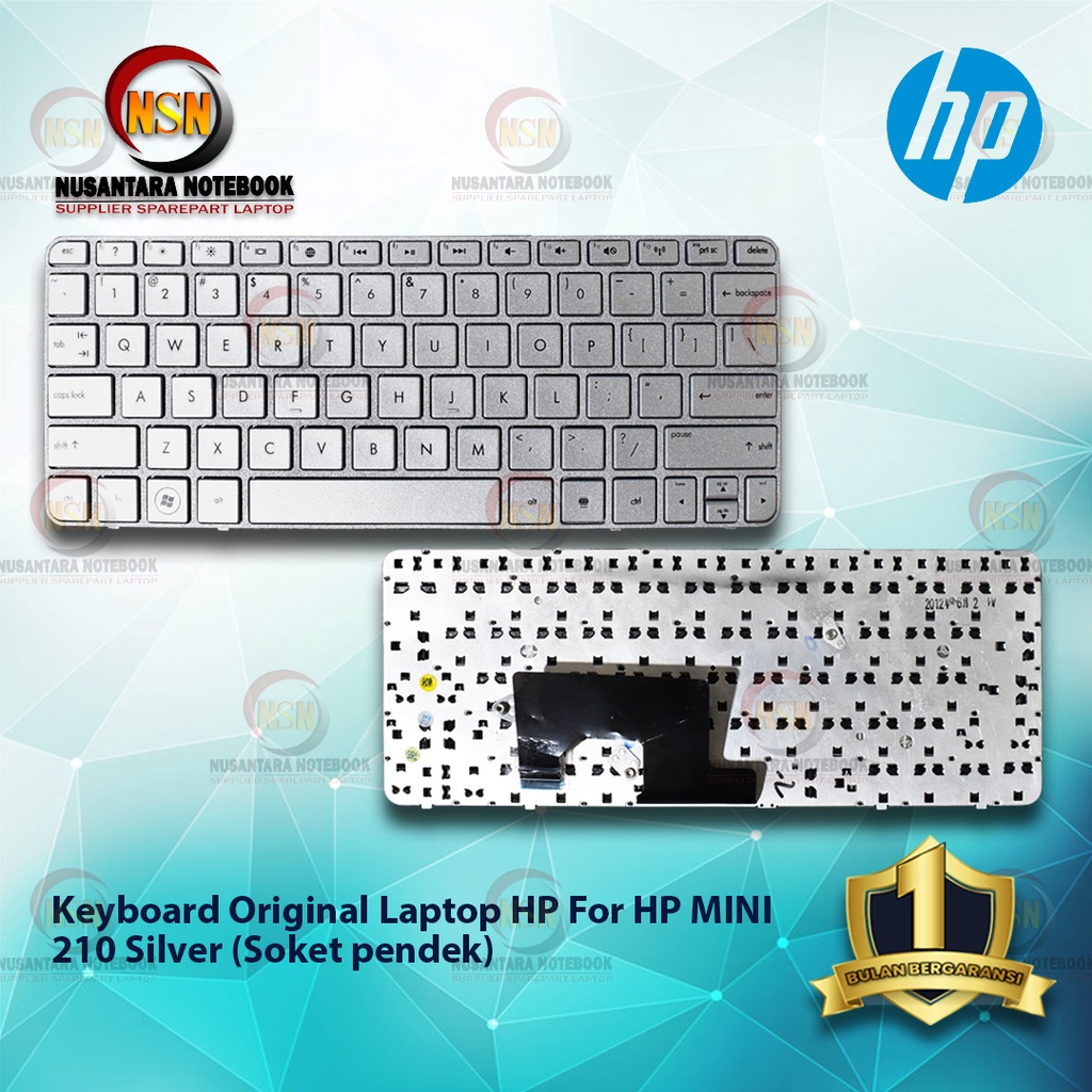 Keybaord Laptop HP MINI 210 SILVER (SOKET KECIL SPTI 110-3556TU)