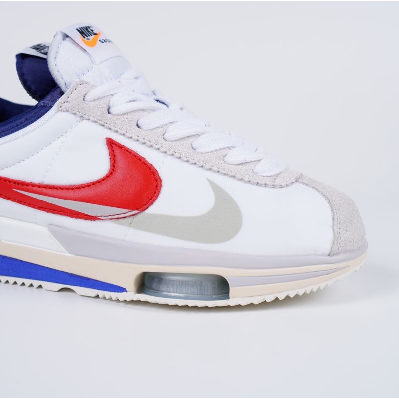 Sacai X Nike Cortez 4.0 White University Red Blue