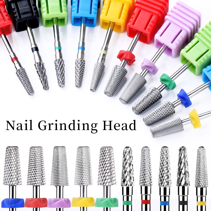 Born PRETTY Nail Drill Kepala Gerinda Kuku Bahan Baja Tungsten Untuk Mesin Manicure Pedicure Elektrik Cabut Gel Kuku