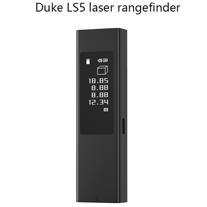 Pengukur Jarak Laser Cepat Akurat Layar Touchscreen OLED Distance Meter Range Finder 40M ATuMan - XOOT15BK