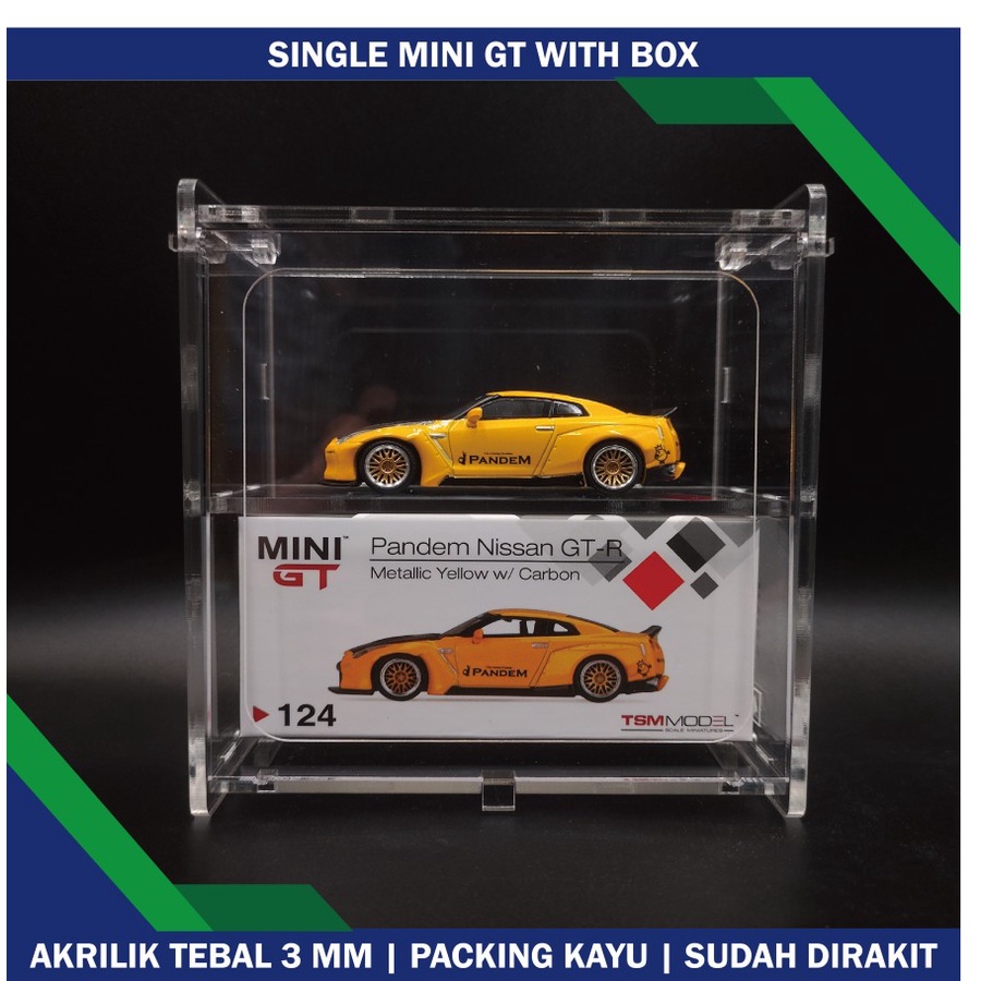 TERRA Akrilik Diecast Display Box 1 64 Mini GT Berpintu