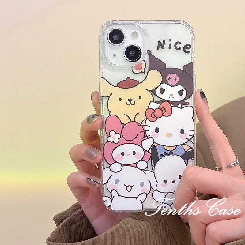 Compatible for IPhone 14 13 12 11 Pro Max X XR Xs Max8 7 6 6s Plus Se2020 Hewan Lucu Casing Ponsel Soft Cover