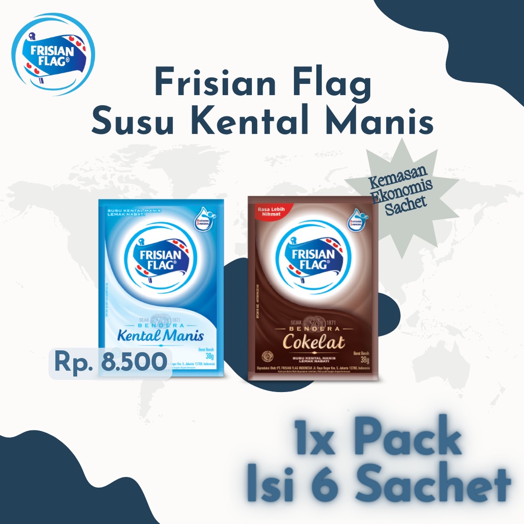 FRISIAN FLAG SKM SACHET 1PACK ISI 6 X 38GRAM