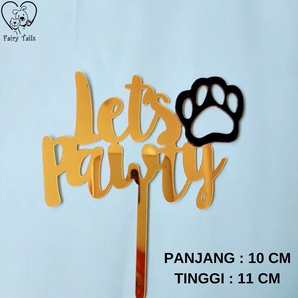 Cake Topper Hiasan Kue Ulang Tahun Ultah Untuk Anabul Anjing dan Kucing / Birthday Topper Cake Top Accessories