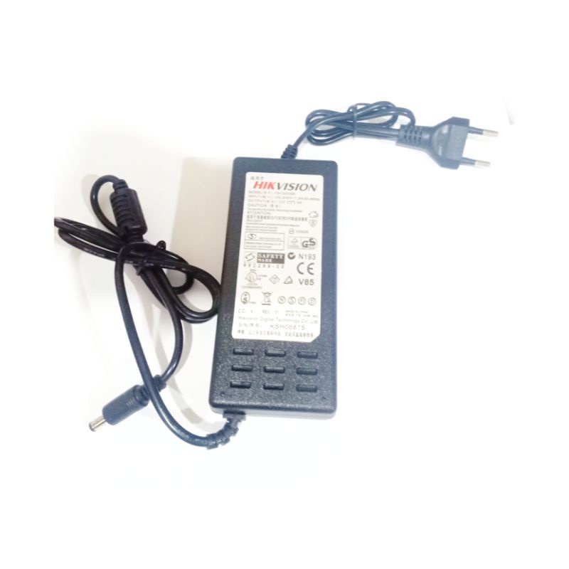dc Jack 2.1mm 2.5mm x 5.5mm adaptor charger 12v 5a murni original Hikvision power supply dvr trafo c