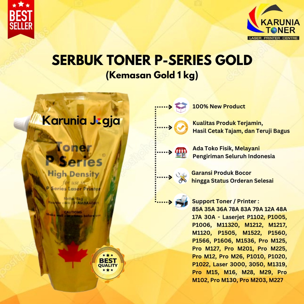 Serbuk Toner P-Series Gold ImageRunner NPG-32 NPG-20 NPG-68 NPG-28 NPG-51 NPG-55 NPG-25 NPG-26