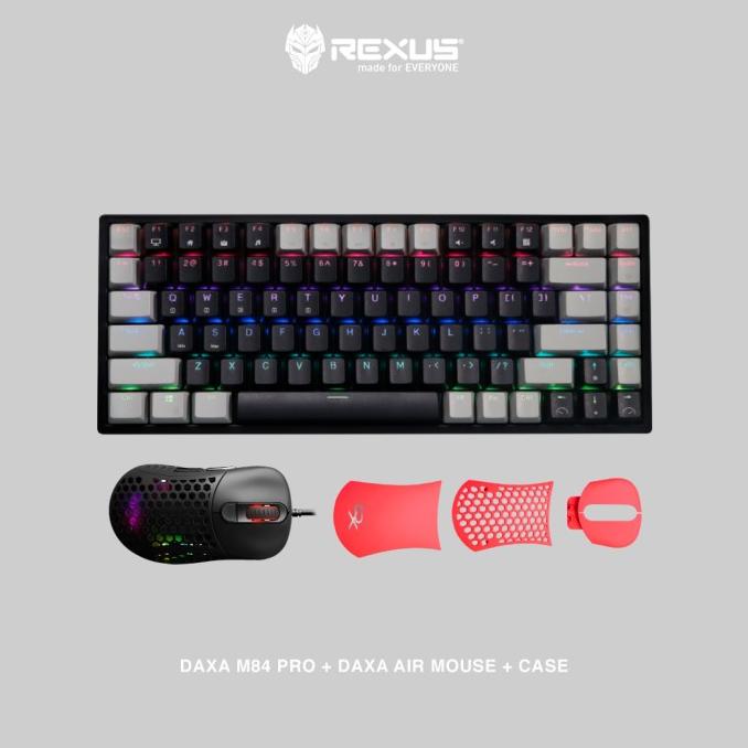 PROMO BUNDLING Rexus Keyboard Wireless Gaming Daxa M84 PRO +Mouse Daxa