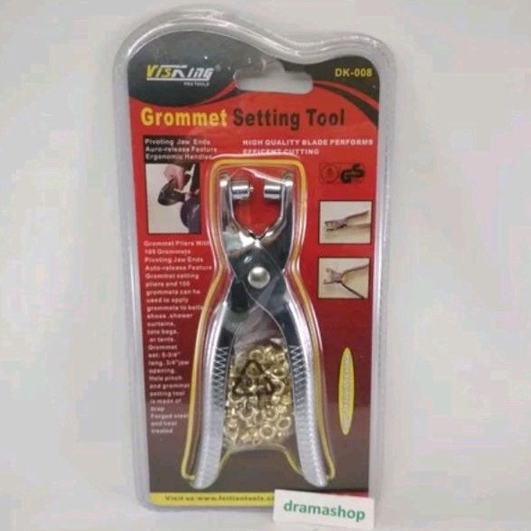 Alat Tang pasang tekan mata ayam gesper kulit grommet setting tool