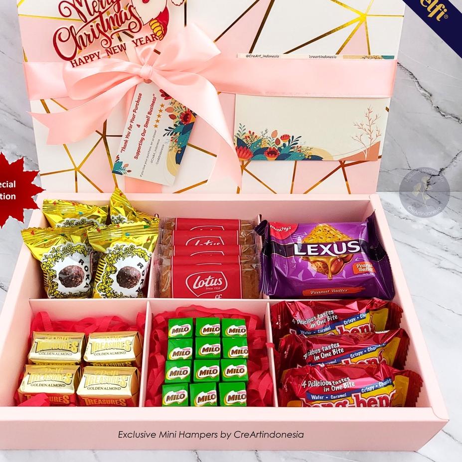 

¤¤» NEW!!! Hampers Natal / Hampers Tahun Baru / Christmas Hampers / Souvenir Natal / Hampers Christmas / Kado Natal / New Year Hampers / Hampers Birthday / Hadiah Anniversary / Kado Ulang Tahun / Hadiah Ultah - CreArtIndonesia Pink Snack