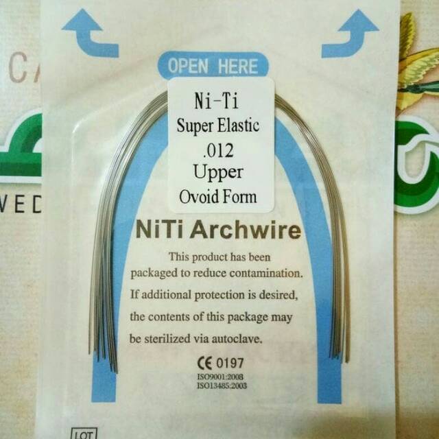 (Isi 10pcs) Kawat Behel NITI | Ni-Ti Wire | Archwire Upper Lower No 12