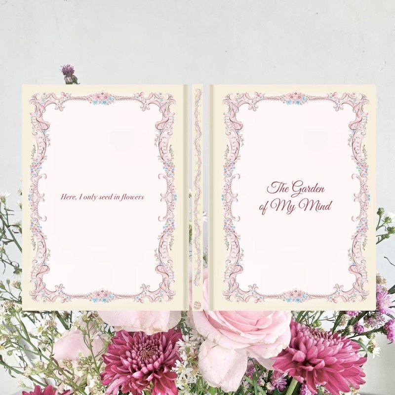 

THE GARDEN notebook A5 200 lembar krem