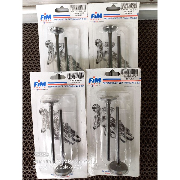 Payung Klep Set FIM VC Original 100% custom diameter 28 24 batang 4,5 custom 28 24 29 25 31 26 batan