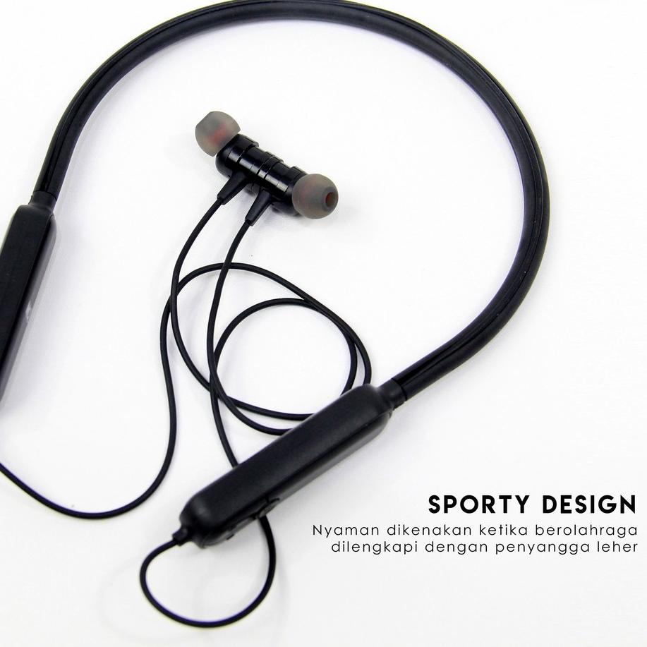 STA144 HANDSFREE /HEADSET/EARPHONE BLUETOOTH SPORT NECKBAND MQ- MI & M2 MAGHNETIC (MQ555) |