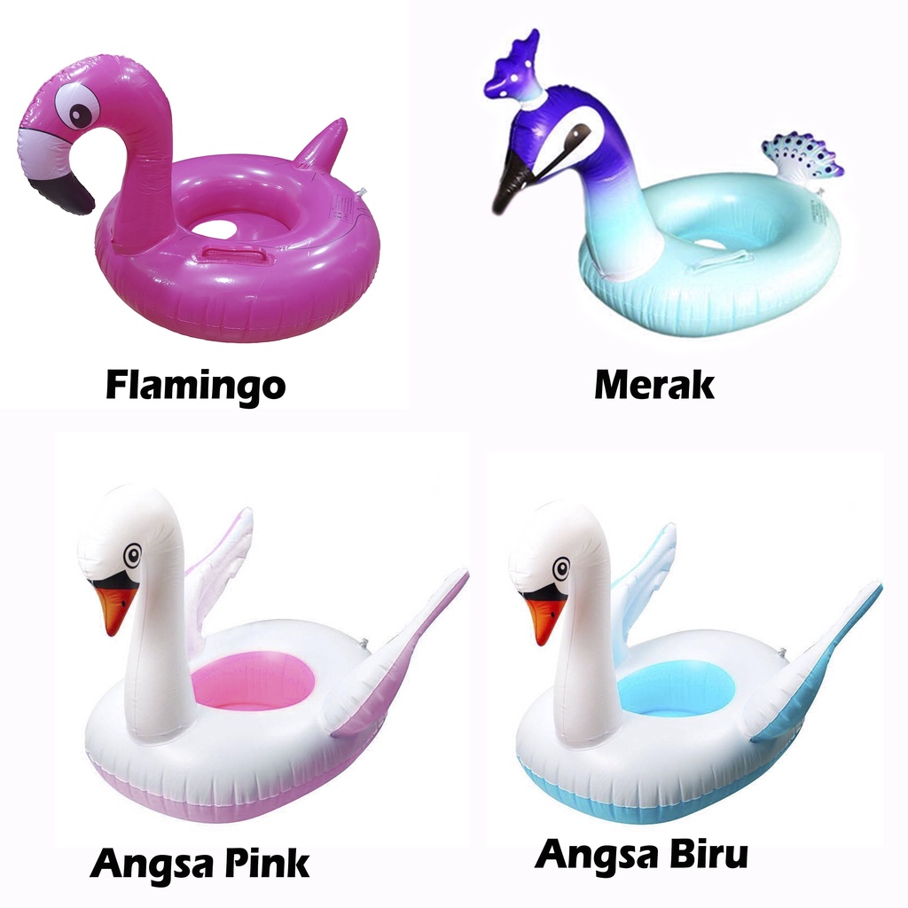 Baby Boat - Ban Pelampung Renang Anak Bebek Angsa Flamingo Merak 0711