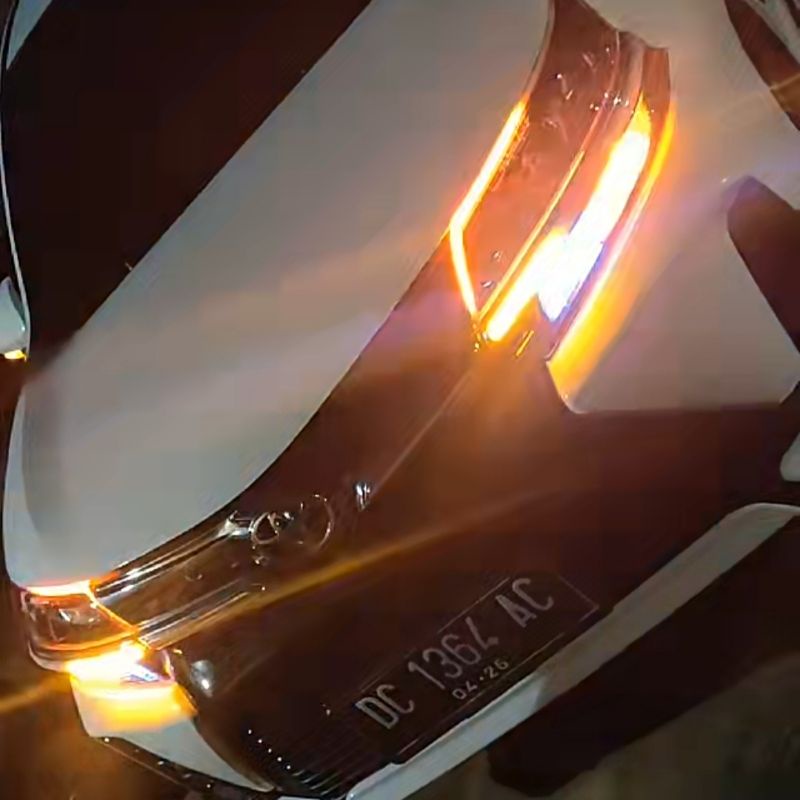 lampu led DRL depan headlamp + grille all new avanza /xenia / veloz 2019 2020 2021 model alphard + RUNNING SEIN