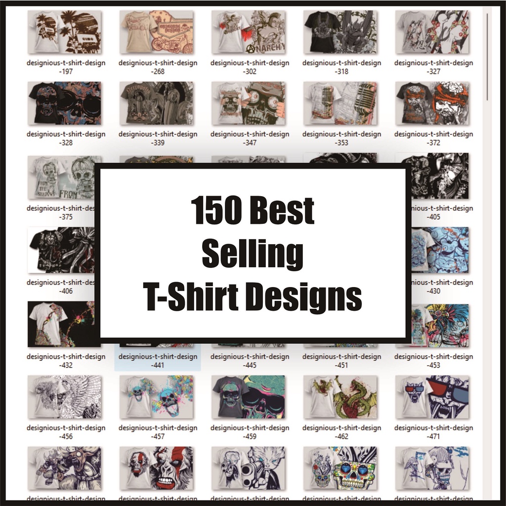 150 Best Selling T-Shirt Designs