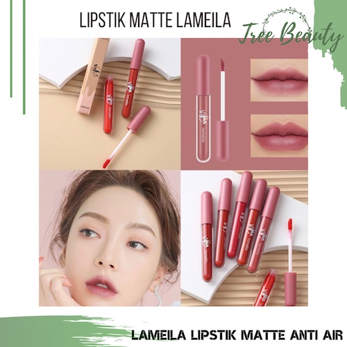 Lameila Lip Glaze Matte Lipstick Anti Air Lipstick Velpet Lip Gloss