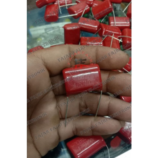 Capacitor milar 475j 475k 400v Kapasitor milar 475 400 volt