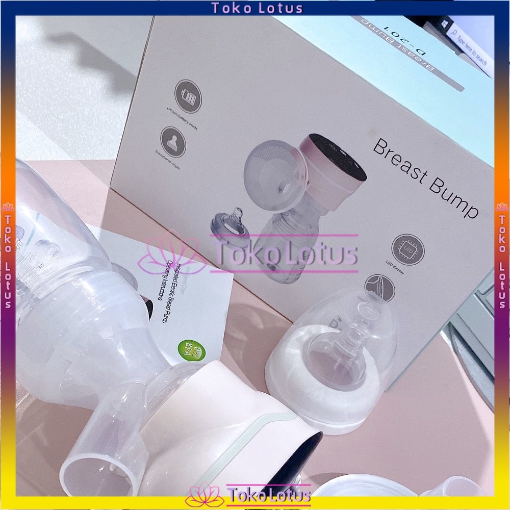 Pompa Asi Allin1 Handsfree  Elektrik Dengan Dot Nipple Kualitas terpercaya Breast Pump Allin1 Pompa Nyaman