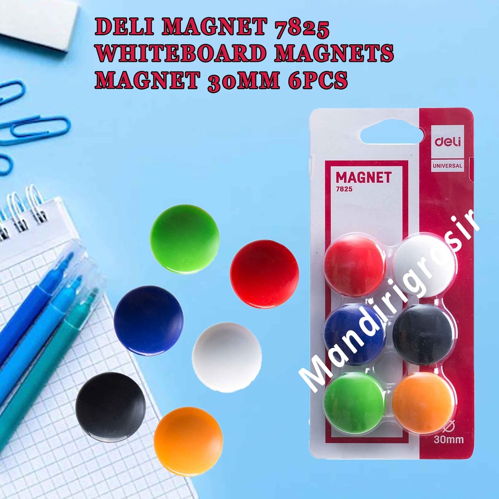 Whiteboard Magnet 30mm * DELI * Magnet Papan Tulis * Magnet 7825