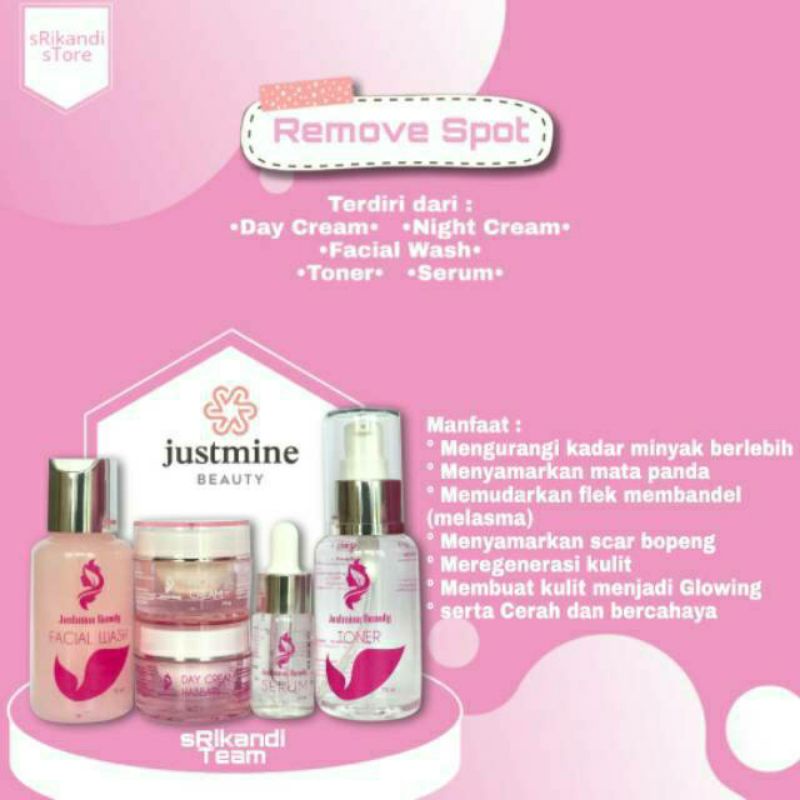 JUSTMINE PAKET REMOVE SPOT BPOM