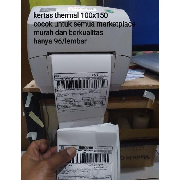 

KERTAS THERMAL DIRECT THERMAL 100X150 ISI 350/500 BANDUNG TERLARISS...,,,,,