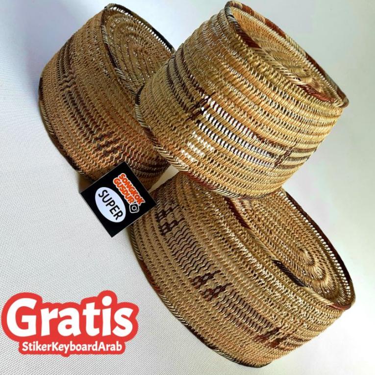 CUCI GUDANG Peci Gusdur Songkok Gusdur songkok tradisional peci unik akar peci rotan bambu songkok p