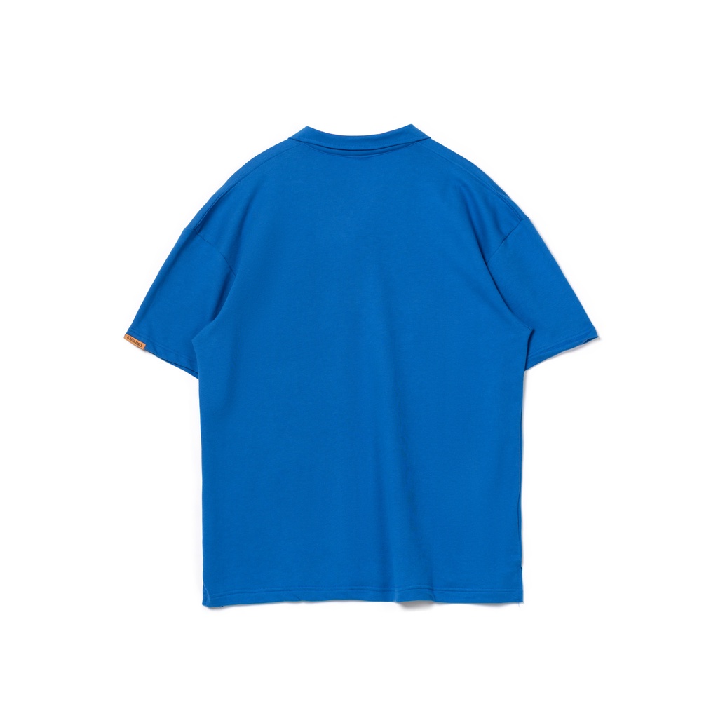 JAVAJONES Oversized Polo Baby Terry Arlo Blue| Kaos Pria Wanita