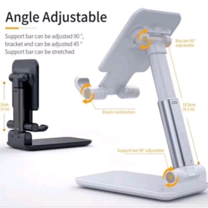 Liftable Foldable Phone Holder Stand Hp Dudukan Handphone Tatakan Hp Handphone Meja Universal Holder