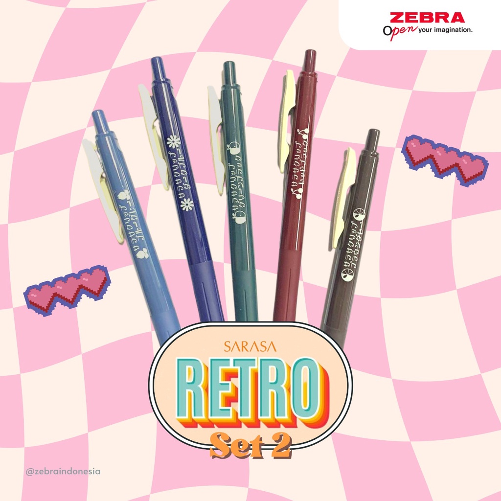 

Asaba Bandung - ZEBRA SARASA CLIP RETRO A SET 5PCS - LIMITED EDITION
