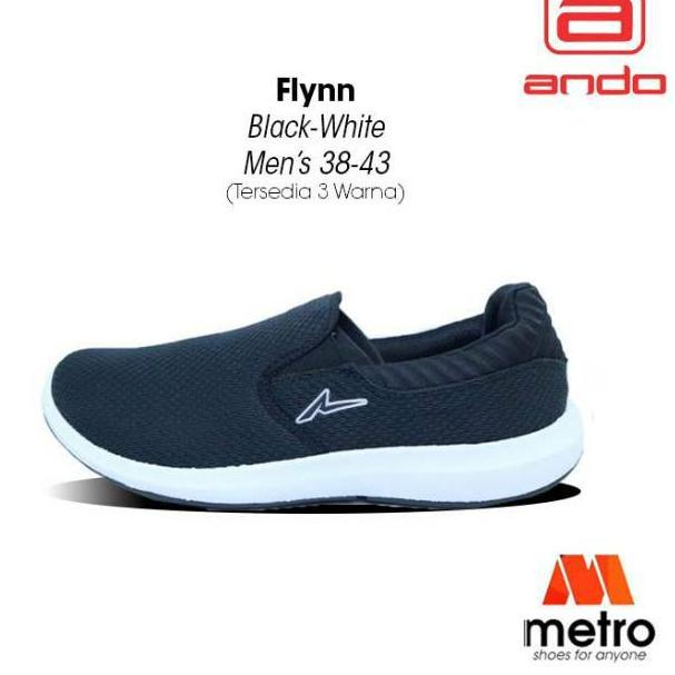 SEPATU - SEPATU PRIA - SEPATU SLIPON PRIA ANDO ARKA (PRODUKSI BARU) UKURAN 39-43 ‑ KLS.21De22ᴼ