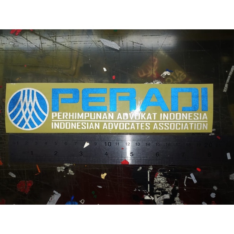 Sticker cutting Stiker PERADI Advokat Pengacara