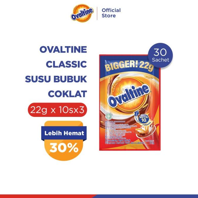 

Ovaltine Classic Susu Bubuk Coklat 22grx10sx3 TERLARIS TERPERCAYA ORIGINAL