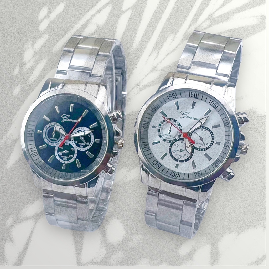 COD✅ Jam Tangan Rantai Wanita Sport Chrono Rariasi Stainless Steel Fashion Analog Quartz Watch   S1258